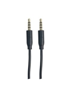CABLE AUDIO AUX JACK3.5 3C-4C 1.2 MTS NEGRO CJS144 [6ST4099B]