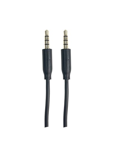 CABLE AUDIO AUX JACK3.5 3C-4C 1.2 MTS NEGRO CJS144 [6ST4099B]