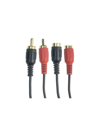CONEXION PARA AUDIO 2 RCA M/2 RCA H 1.5 CJ120 [6QX3171]
