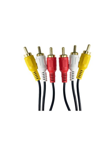 CONEXION PARA AUDIO-VIDEO 6 RCA MACHO  CJ120 [6QX3128]