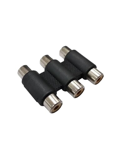 ADAPTADOR AUDIO RCA 3 HEMBRA/3 HEMBRA CJ480 [6ZG3063]