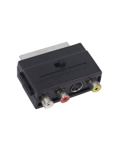 ADAPTADOR EUROCONECTOR 3 RCA Y VID S-VHS CJ192 [6SI1008]