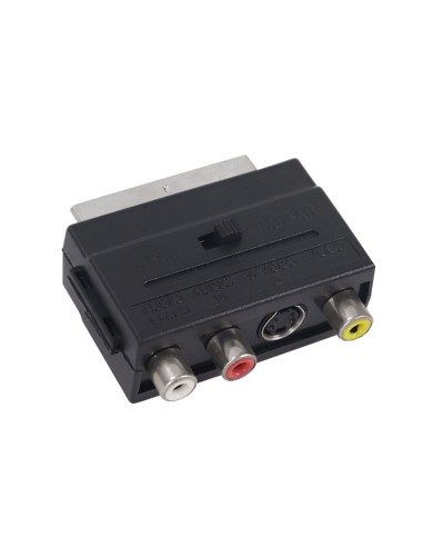 ADAPTADOR EUROCONECTOR 3 RCA Y VID S-VHS CJ192 [6SI1008]