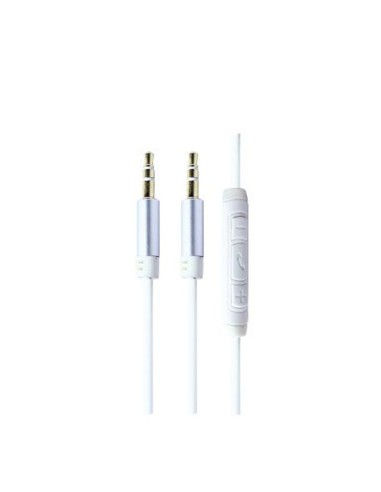 CABLE AUDIO MACHO Y MACHO 1.2M 3.5MM BLANCO CJ144 [6ST4101W]