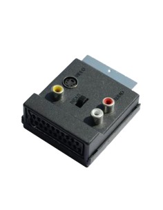 ADAPTADOR EUROCONECTOR 3 RCA/H Y S-VHS CJ192 [6SI1017]