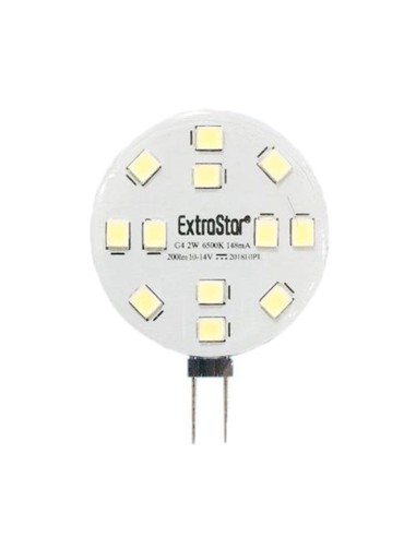 BOMBILLA LED G4/10-14V 2W 120o REDONDO 6500K LUZ D [AG4R]