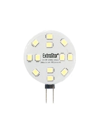 BOMBILLA LED G4/10-14V 2W 120o REDONDO 3000K LUZ C [AG4RW]
