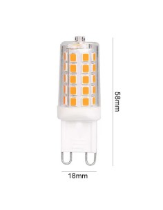 BOMBILLA LED G9 4.6W 550LM 3000K LUZ CALIDA [AG9P010W]