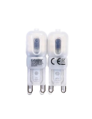 BOMBILLA LED G9 PLANO 2.5W PAK2 200L 6500K LUZ FRIA 16MMX48MM [AG9SL007]