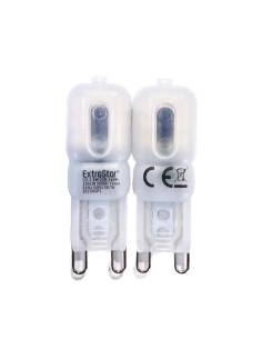 BOMBILLA LED G9 PLANO 2.5W PAK2 200L 3000K LUZ CALIDA 16MMX48MM [AG9SL007W]