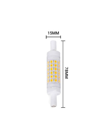 BOMBILLA LED R7S 78mm 5W 3000K LUZ DIA CJ72 [AJ7815W]