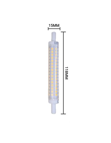 BOMBILLA LED R7S 118MM 8W 4200K LUZ NATURAL CJ60 [AJ11815N]