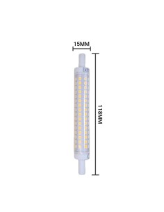 BOMBILLA LED R7S 118MM 8W 3000K LUZ CALIDA CJ60 [AJ11815W]