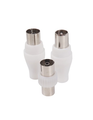 CONECTOR TV HEMBRA Y MACHO 2 PZS BLISTER CJ480...