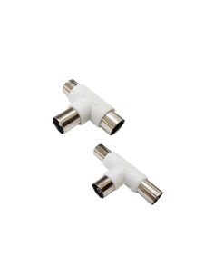 CONECTOR DERIVADOR TV 2 PZS BLISTER CJ384 [6SI20567]