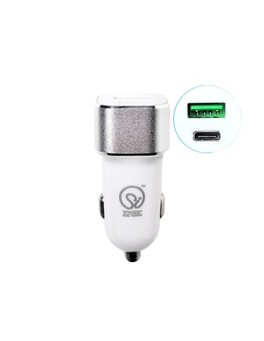 CARGADOR DE COCHE 3A TYPE-C Y USB 38W [DPDCC182]
