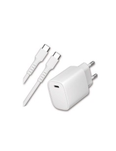 CARGADOR TIPO C 20W CON CABLE C-C 1MT 2.4A PD3.0 5V/3A...