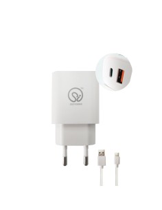 CARGADOR DE PARED C/CABLE TYPE C 18W 3A CJ96 [DTP01CA]