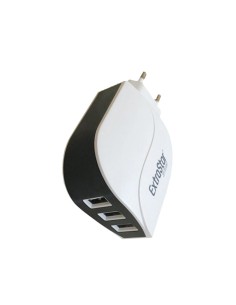 CARGADOR MOVIL 3 USB 5V3.4A BLANCO FORMA OBLICUA [DCMTC40]