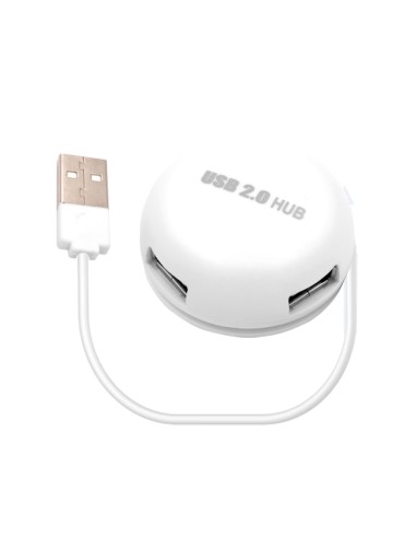 ADAPTADOR USB HUB-4 USB2.0 ORDENADOR PLASTICO [DADHUB148A]