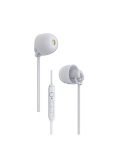 AURICULARES DE SILICONA PARA DORMIR 3.5MM 1.2MTS CON MICRO [DAUEM24P10]