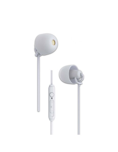 AURICULARES DE SILICONA PARA DORMIR 3.5MM 1.2MTS CON MICRO [DAUEM24P10]