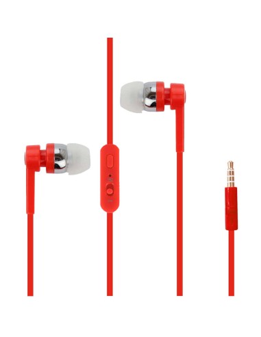 AURICULARES MOVIL ROJO PVC/PLANO PUNTO CJ96 [DAU050R]
