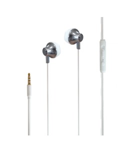 AURICULARES MOVIL 14MM TPE 2.5  ALUMINIO BLANCO [DAUEM329]