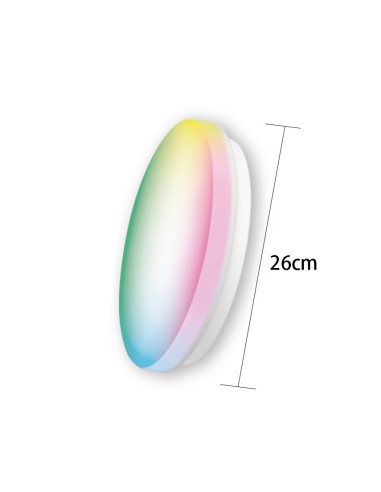 LUZ DE TECHO LED WIFI RGB 20W 1600LM CJ12 [AD260DWIFI]