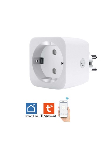 BASE DE ENCHUFE INTELIGENTE WIFI C/TEMPORIZADOR Y MEDIDOR [6WG15E]