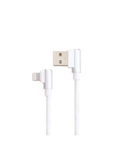 CABLE USB-IPH 1.2MTS TELA BLANCA CABEZA CURBA PLAT [DIPH413]