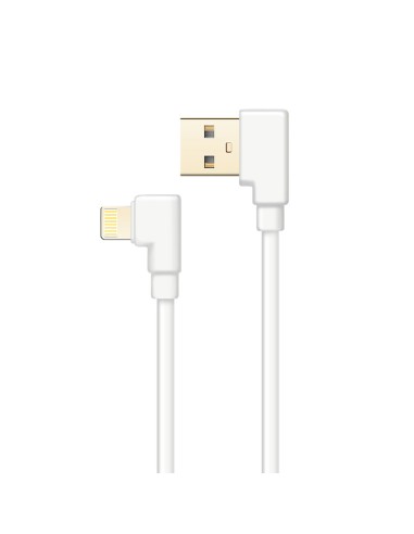 CABLE USB-IPH 2MTS PVC REDONDO BLANCO CURVA [DIPH4092]