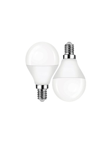 BOMBILLA LED G45 PACK2 10W E14 950LM 3000K LUZ CALIDA [AG45PK10BW]