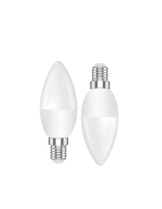 BOMBILLA LED C37 E14 PACK2 10W 950LM 3000K LUZ CALIDA [AC37PK10BW]