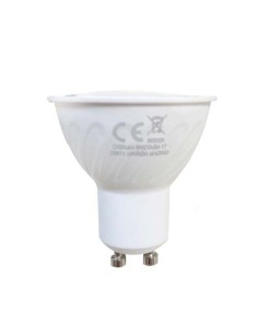 BOMBILLA LED GU10 6W 520LM 6500K LUZ FRIA RAYAS [AGU106R]