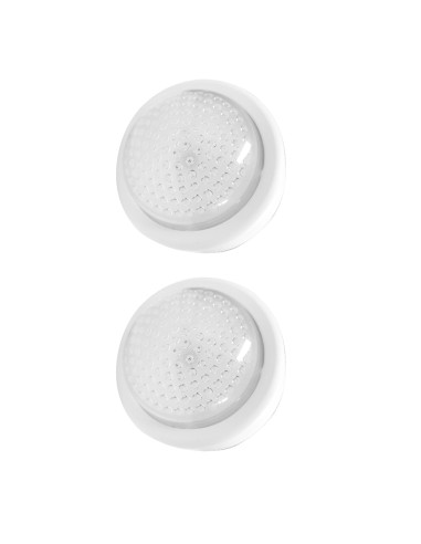 LUZ DE NOCHE PULSABLE 2PCS 0.7W 30LM 6500K LUZ FRIA FUNC.2XAAA [8HGT013]