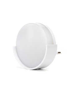 LUZ DE NOCHE ENCHUFE REDONDO 0.6W 6LM 6500K C/SENSOR LUZ...