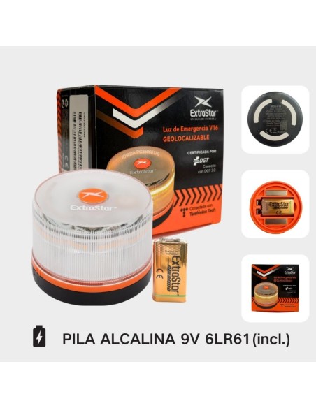 EXTRASTAR BALIZA V16 CONECTADA CERTIFICADA IDIADA PC25060170 [MOD-V16]