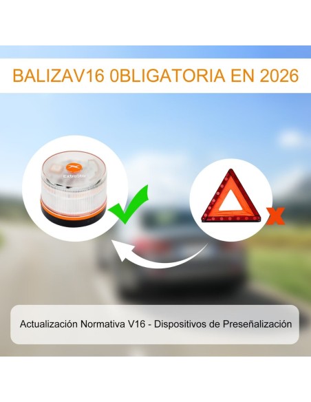 EXTRASTAR BALIZA V16 CONECTADA CERTIFICADA IDIADA PC25060170 [MOD-V16]