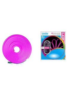 TIRA DE LUZ LED DE NEON 5M 120LED 12V LUZ ROSA...